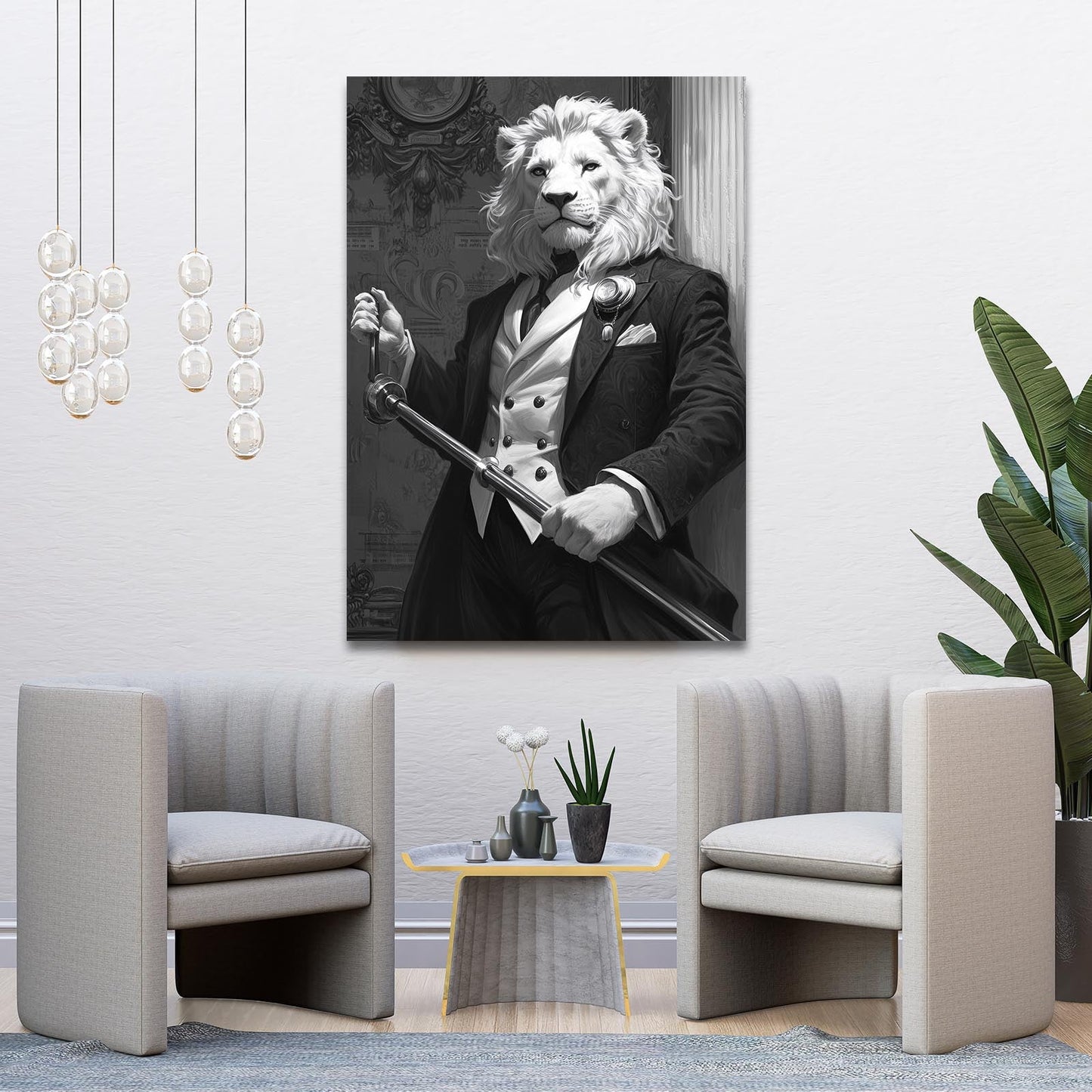 Lion Gentleman Art