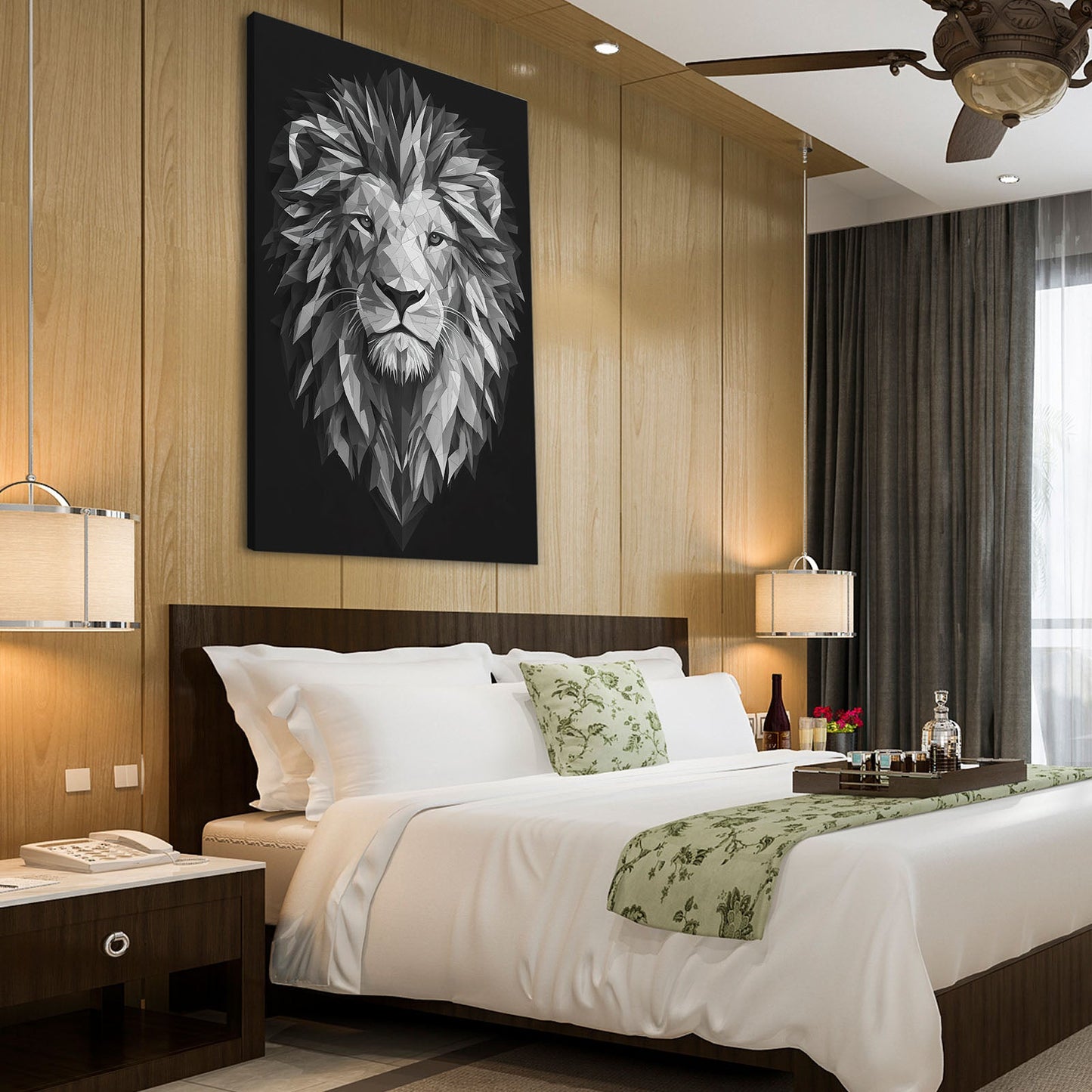 Lion Geometric Art