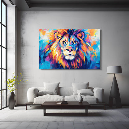 Lion Glory Vibrant Artwork