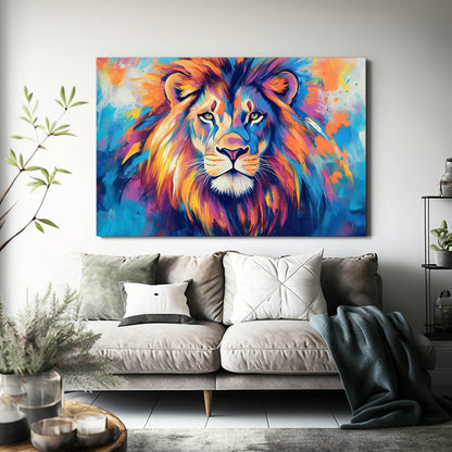 Lion Glory Vibrant Artwork