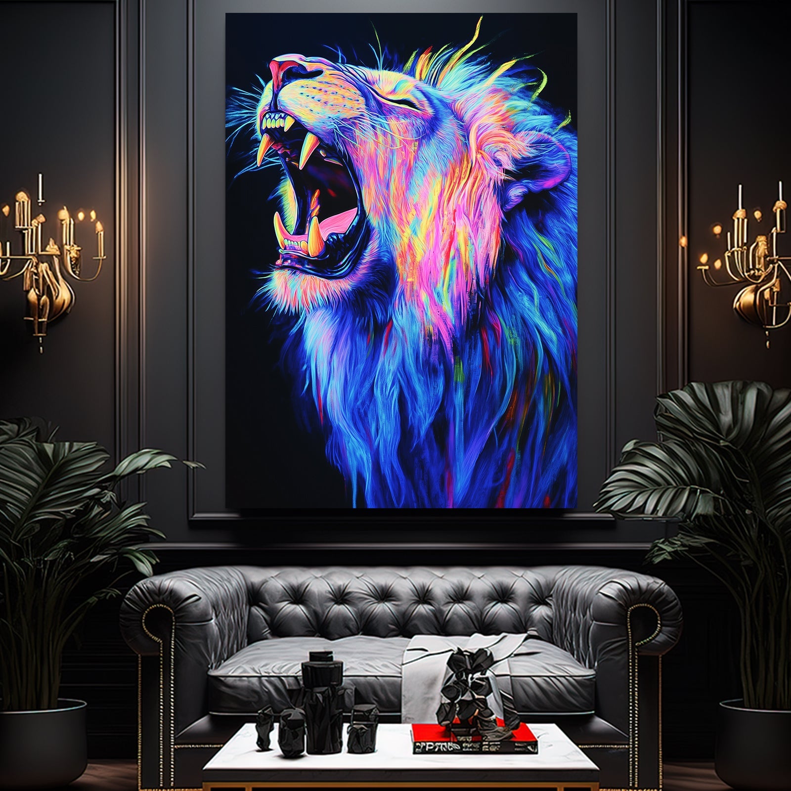 Lion Graffiti Art