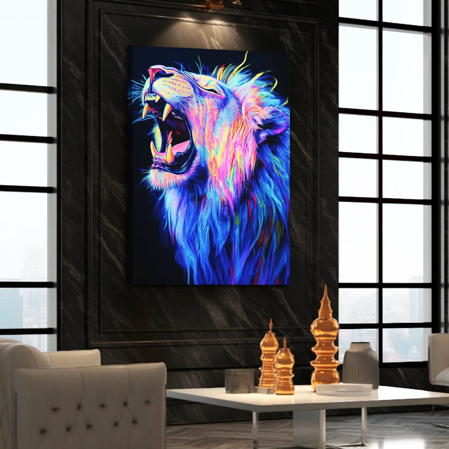 Lion Graffiti Art