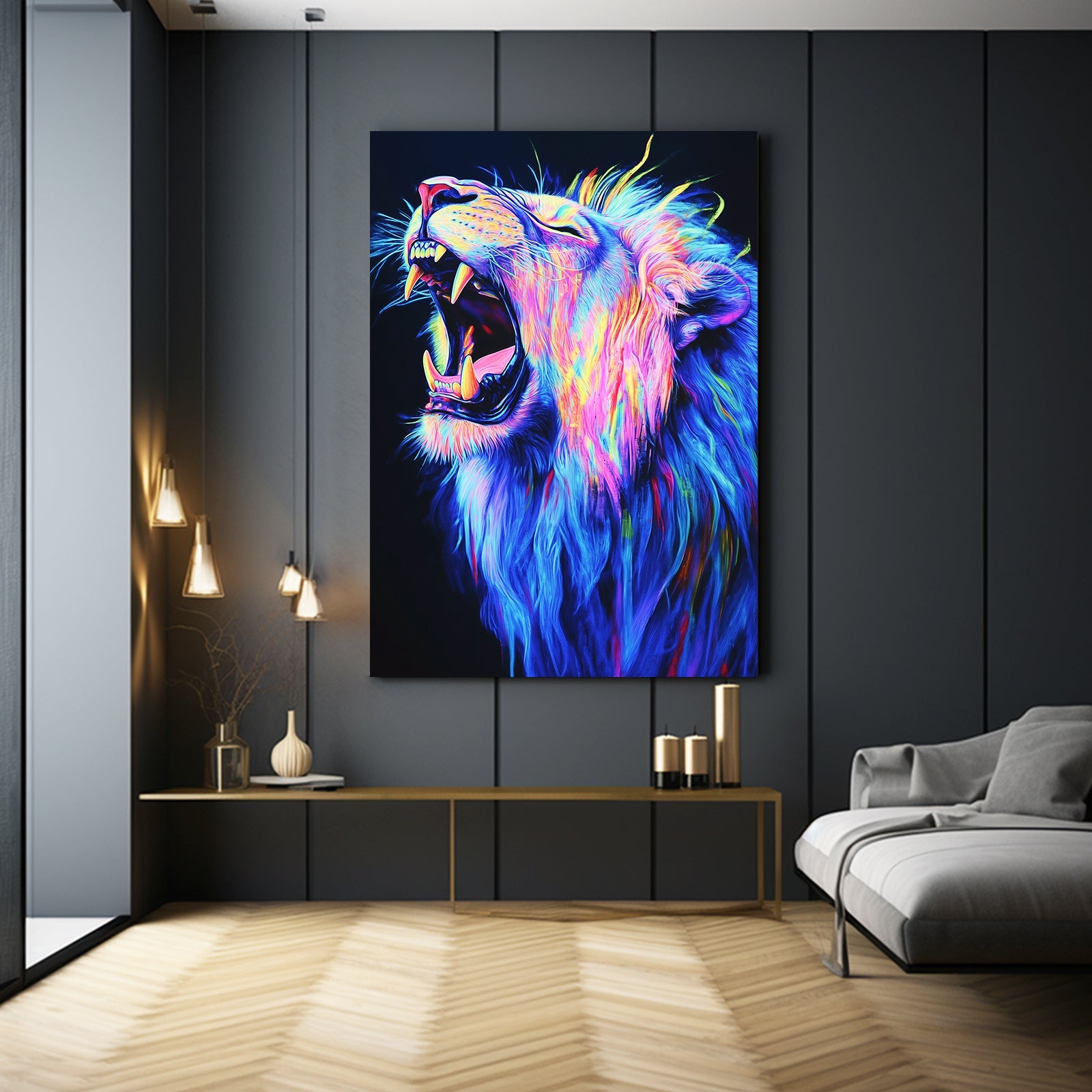 Lion Graffiti Art