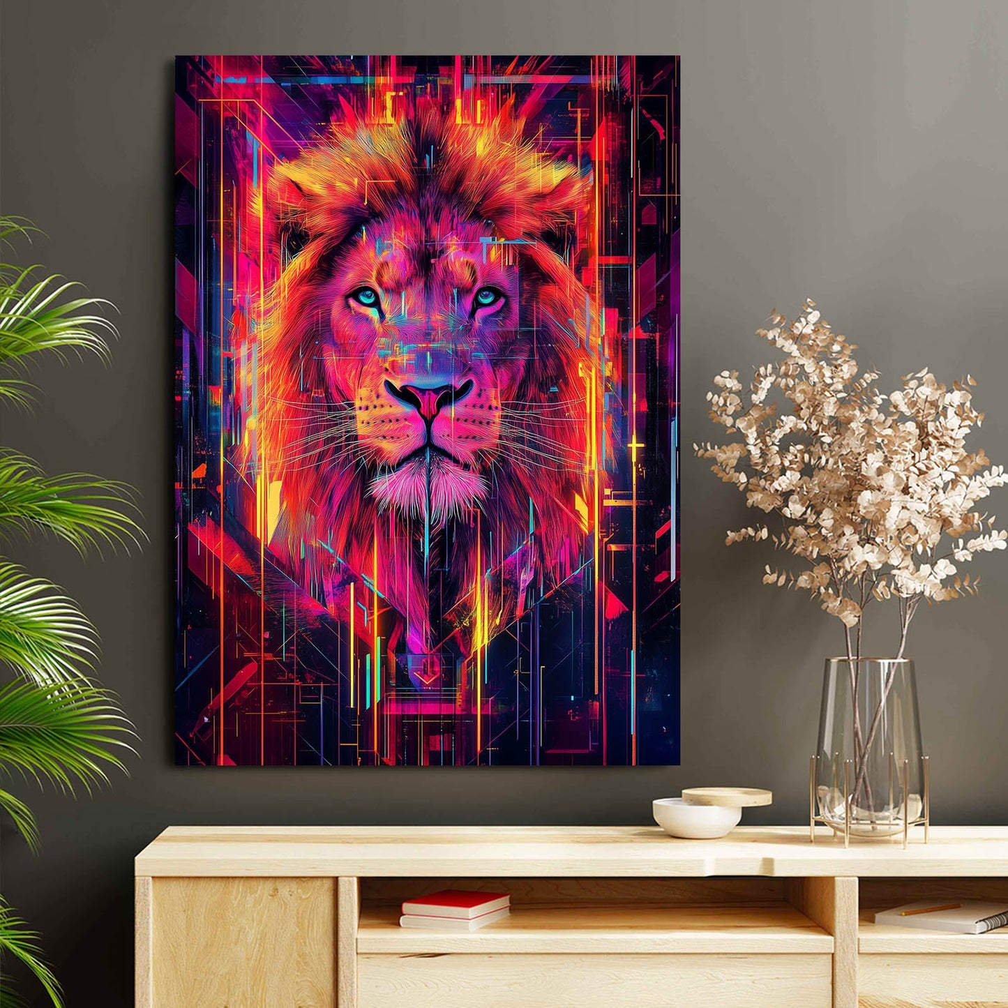Lion Head Art