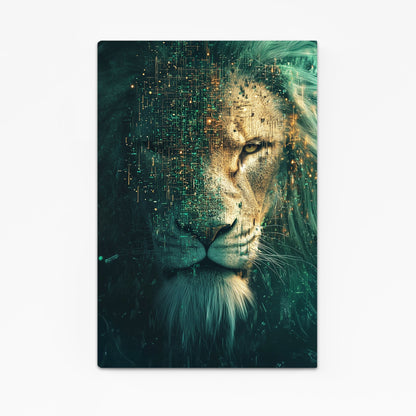 Lion Head Canvas Art