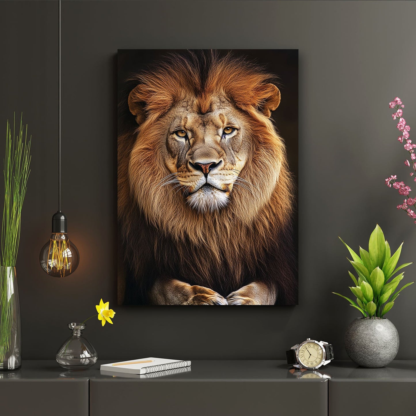 Lion Head Wall Art