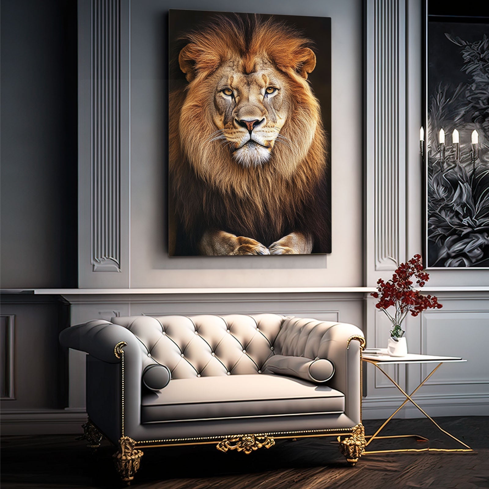 Lion Head Wall Art