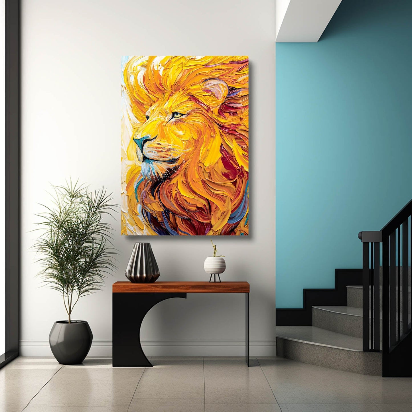 Lion Line Art Simple