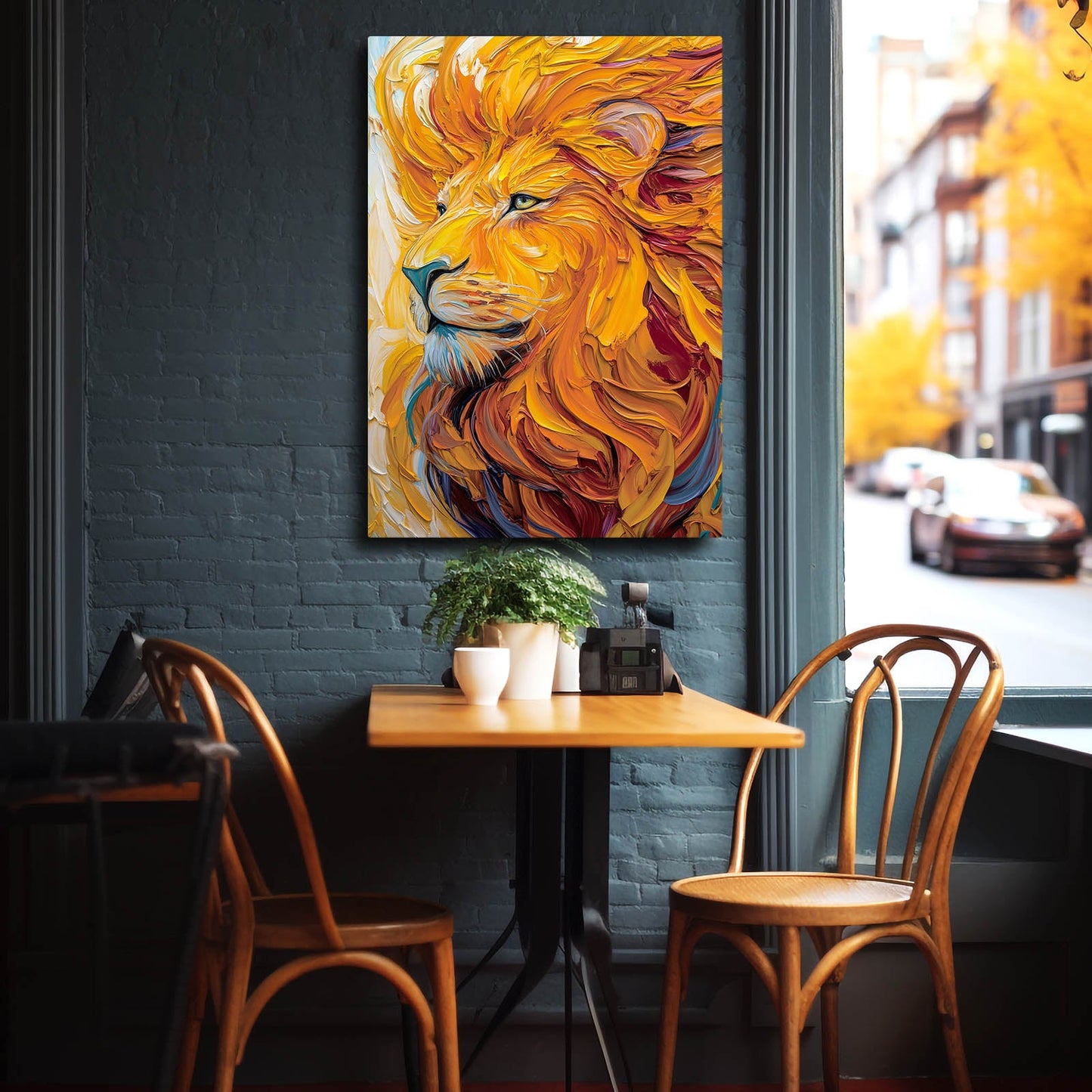 Lion Line Art Simple