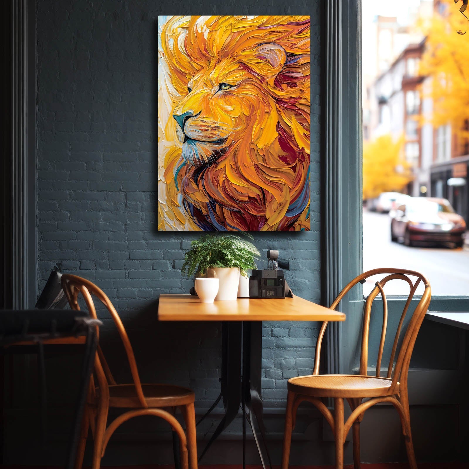 Lion Line Art Simple