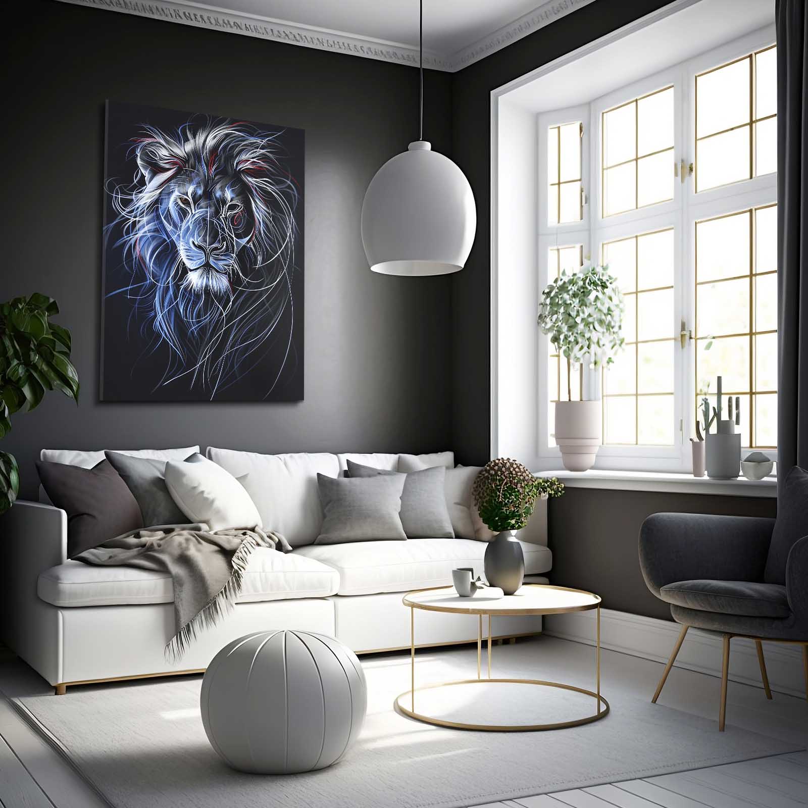 Lion Line Art Vector