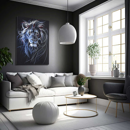Lion Line Art Vector