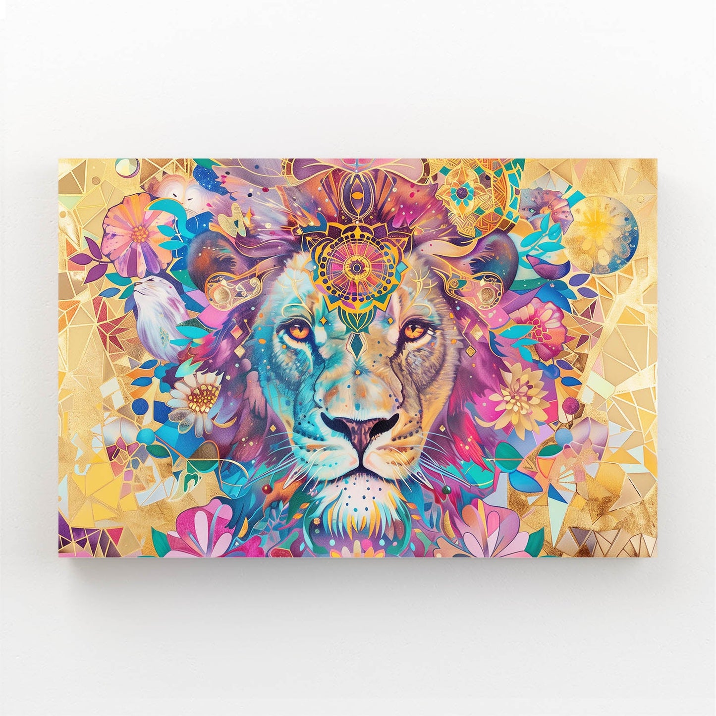 Lion Mandala Art