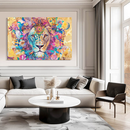 Lion Mandala Art
