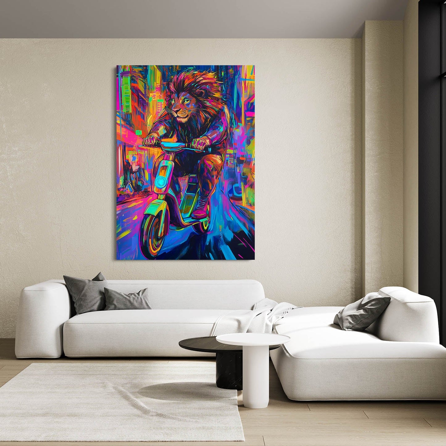Lion Mural Art