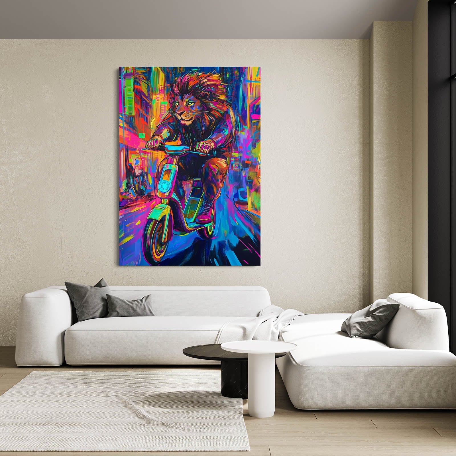 Lion Mural Art