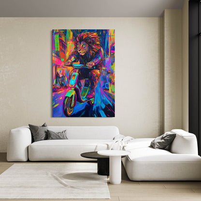 Lion Mural Art