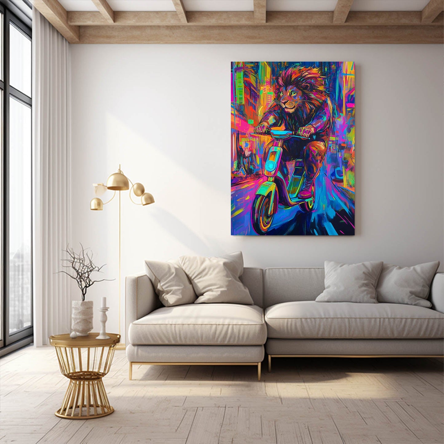 Lion Mural Art