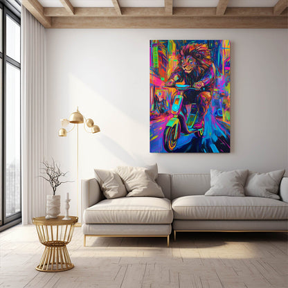 Lion Mural Art