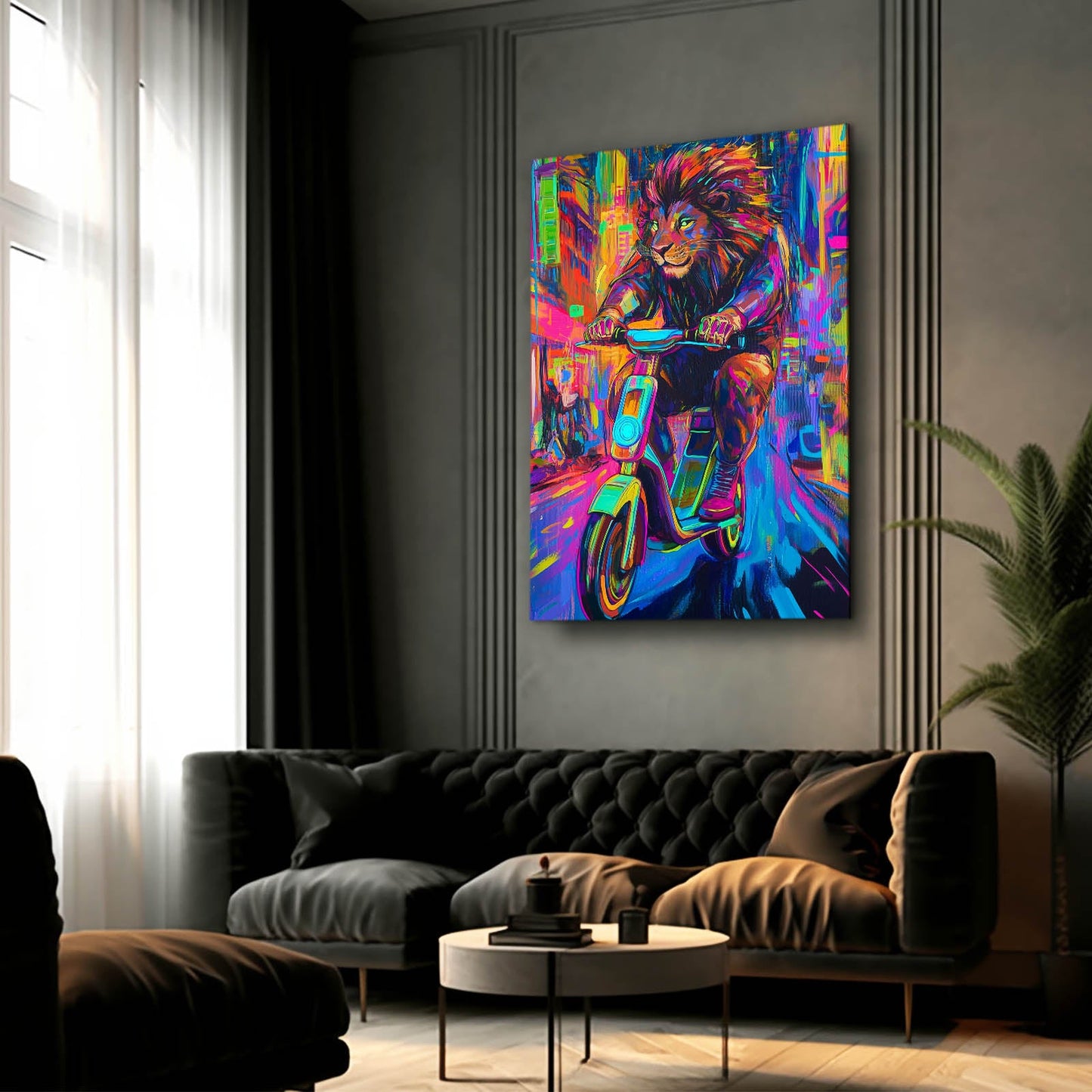 Lion Mural Art