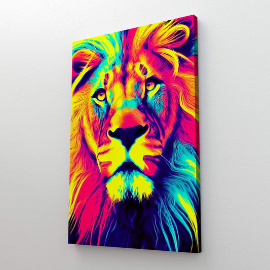 Lion Pop Art Canvas