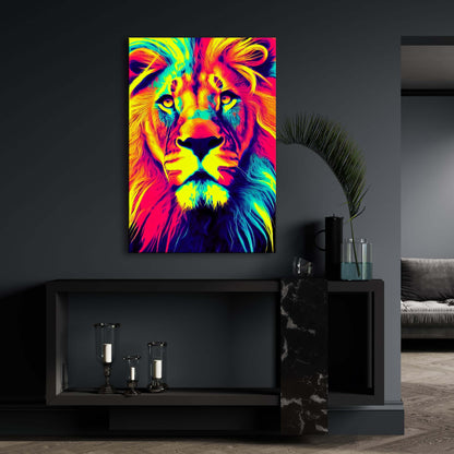 Lion Pop Art Canvas