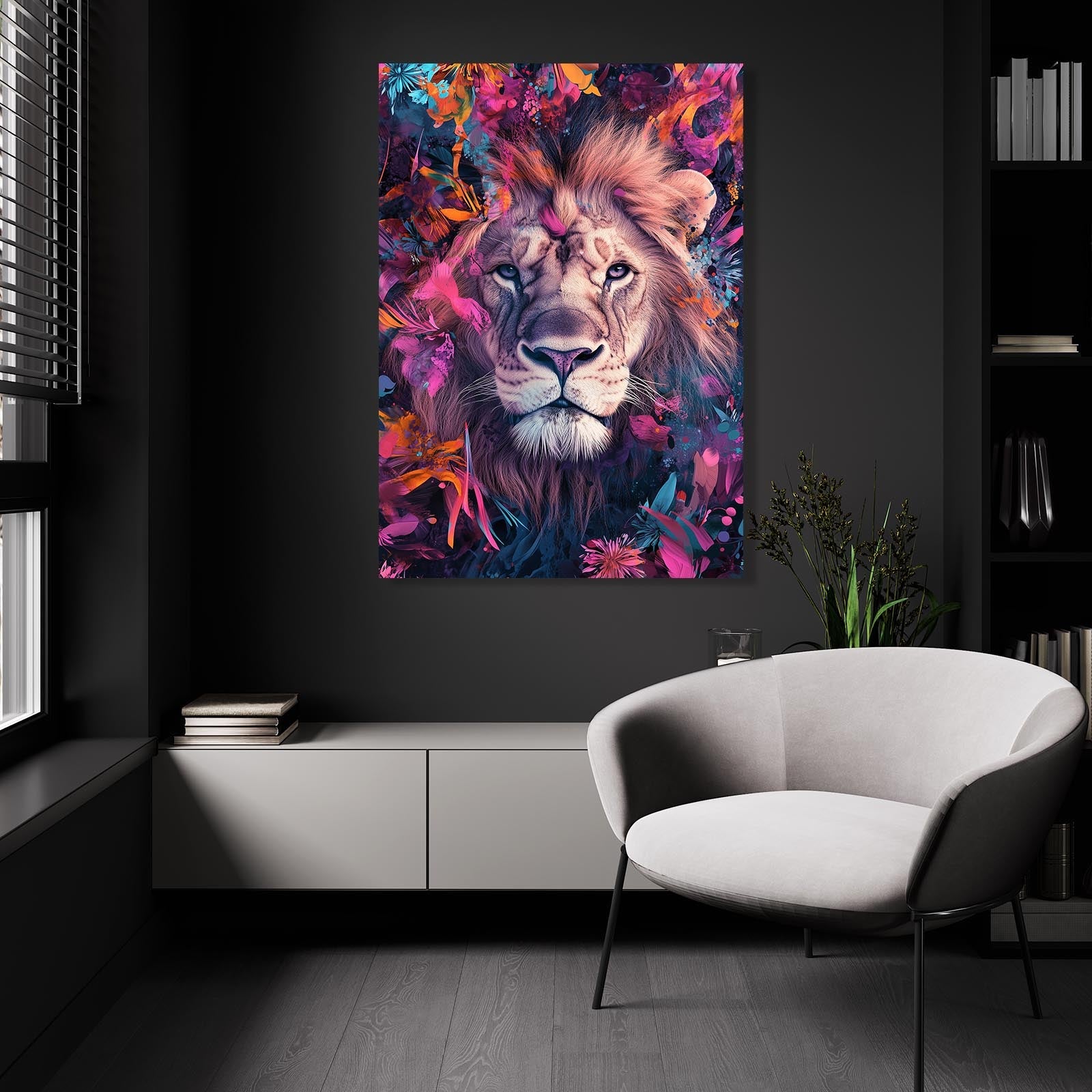 Lion Portrait Art