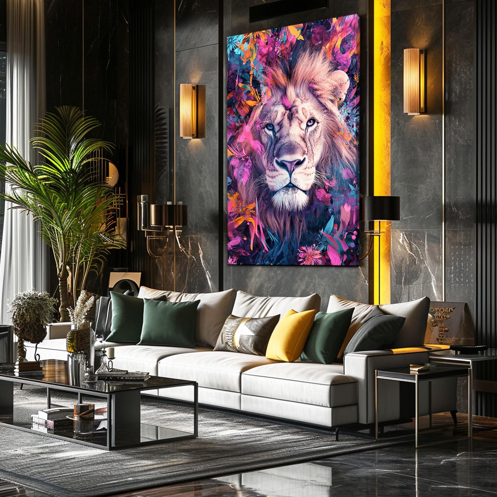 Lion Portrait Art