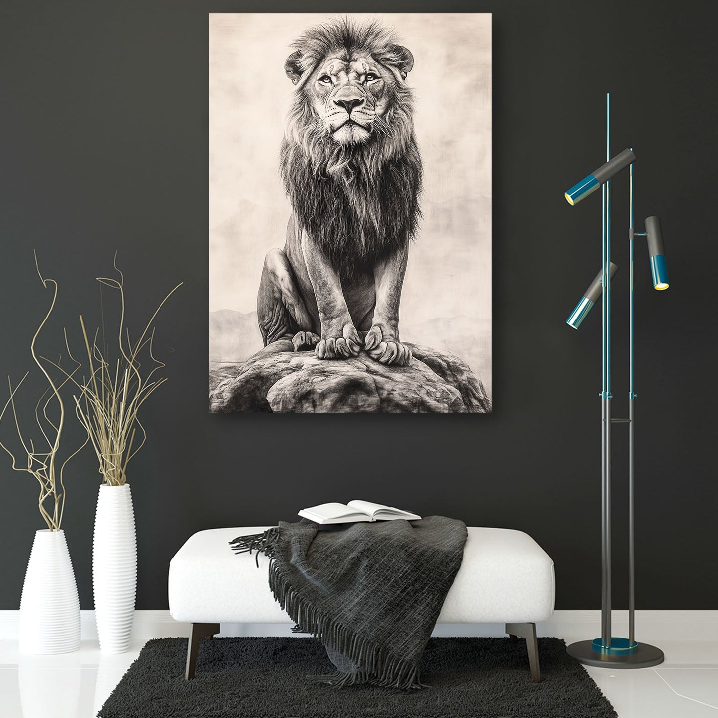 Lion Portrait Canvas
