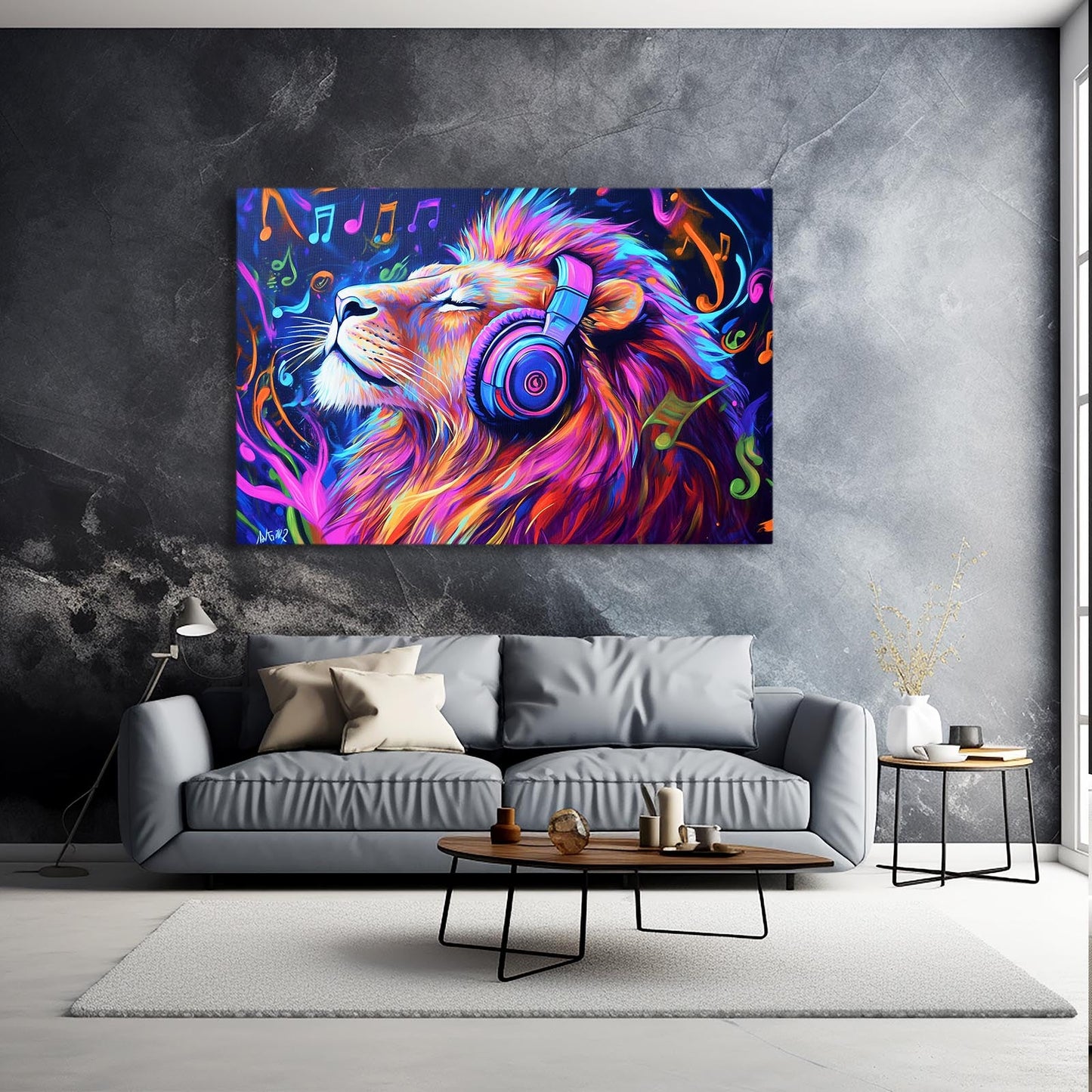 Lion Print Art