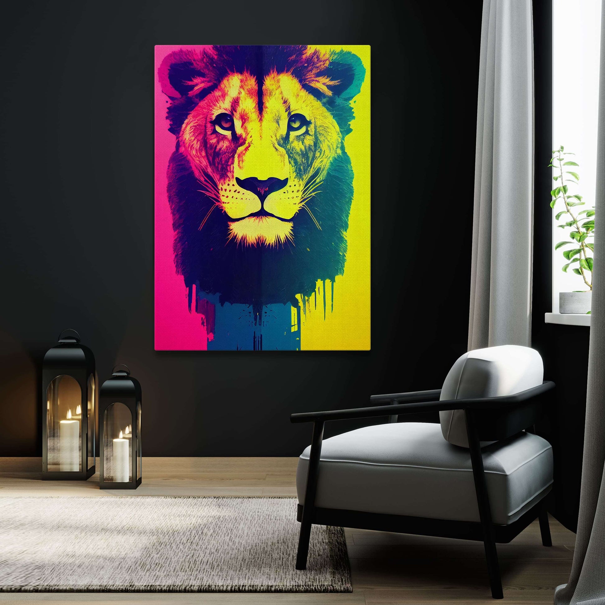 Lion Rainbow Art