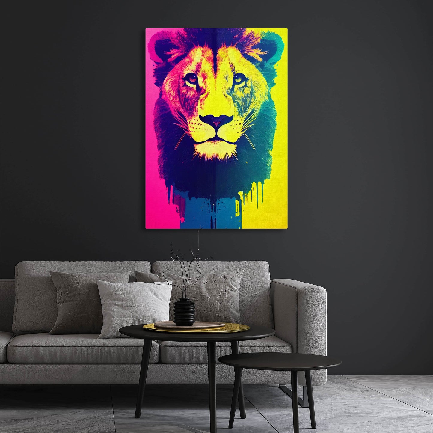 Lion Rainbow Art