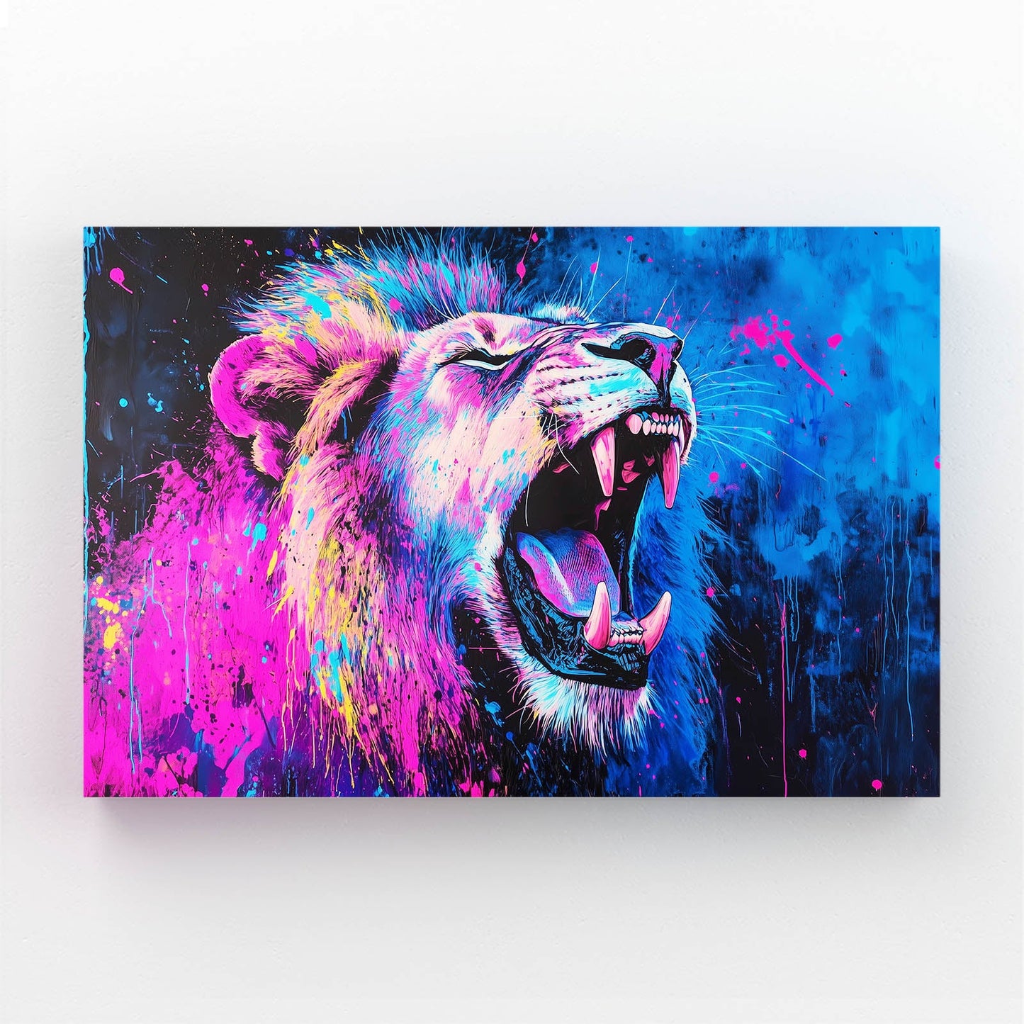 Lion Roaring Wall Art