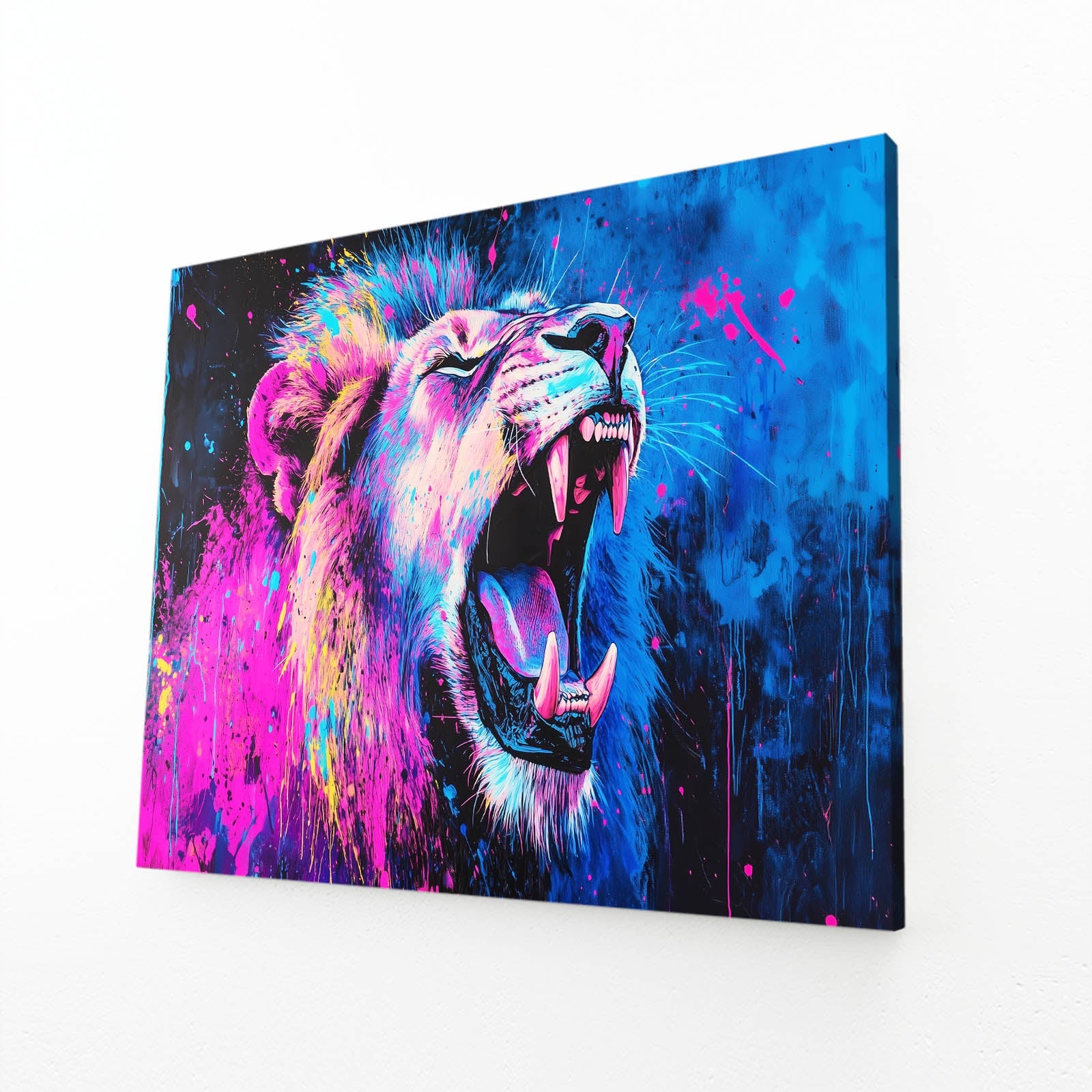 Lion Roaring Wall Art