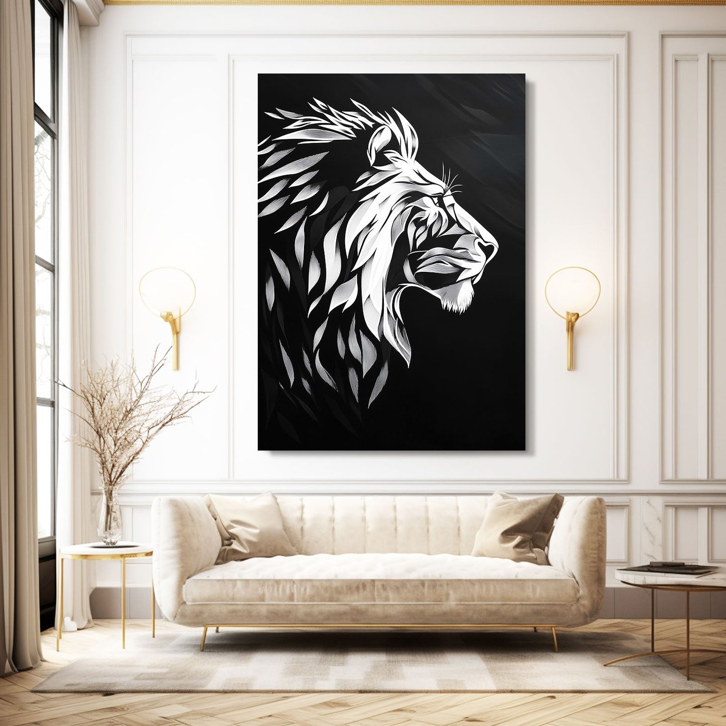 Lion Silhouette Art