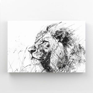 Lion Sketch Art