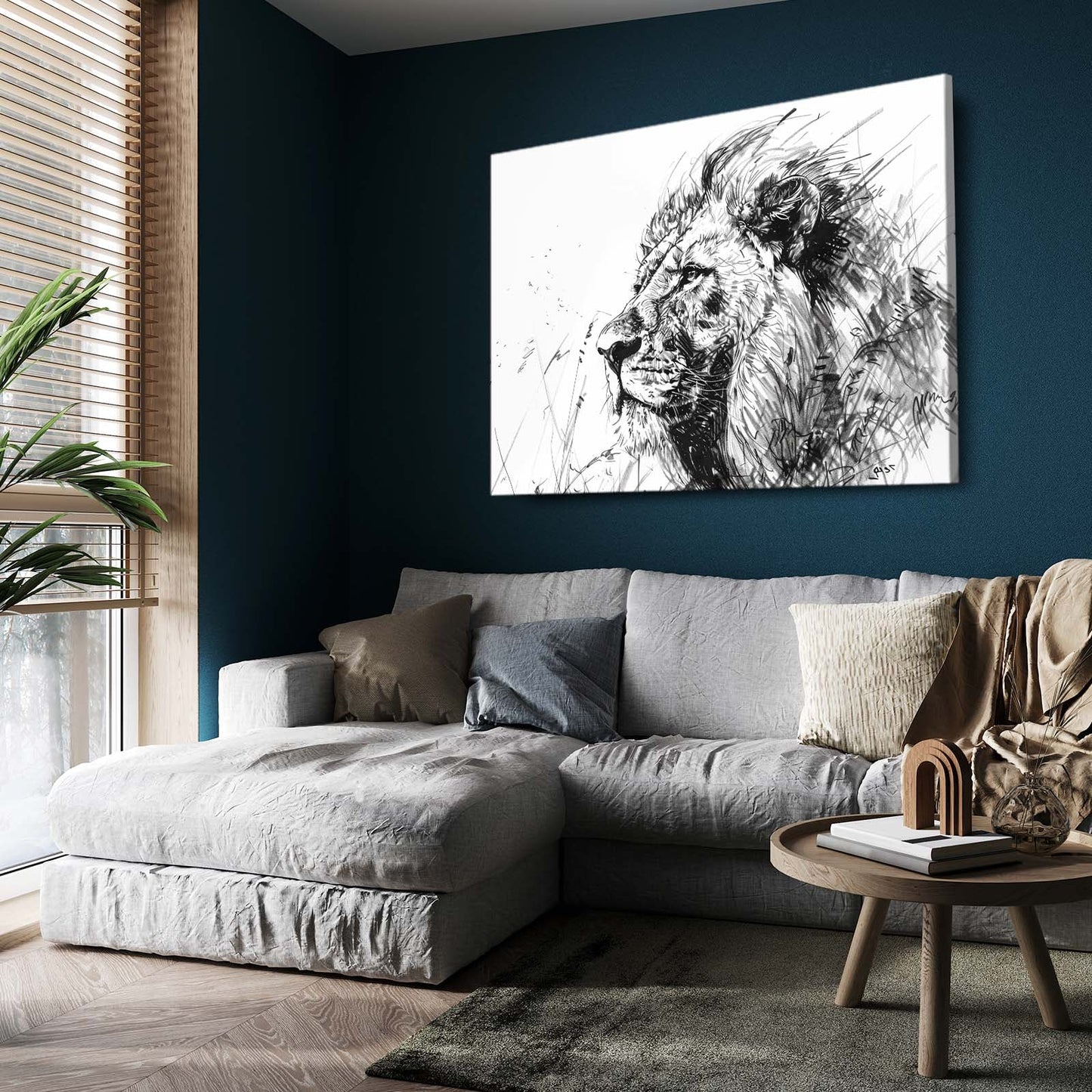 Lion Sketch Art