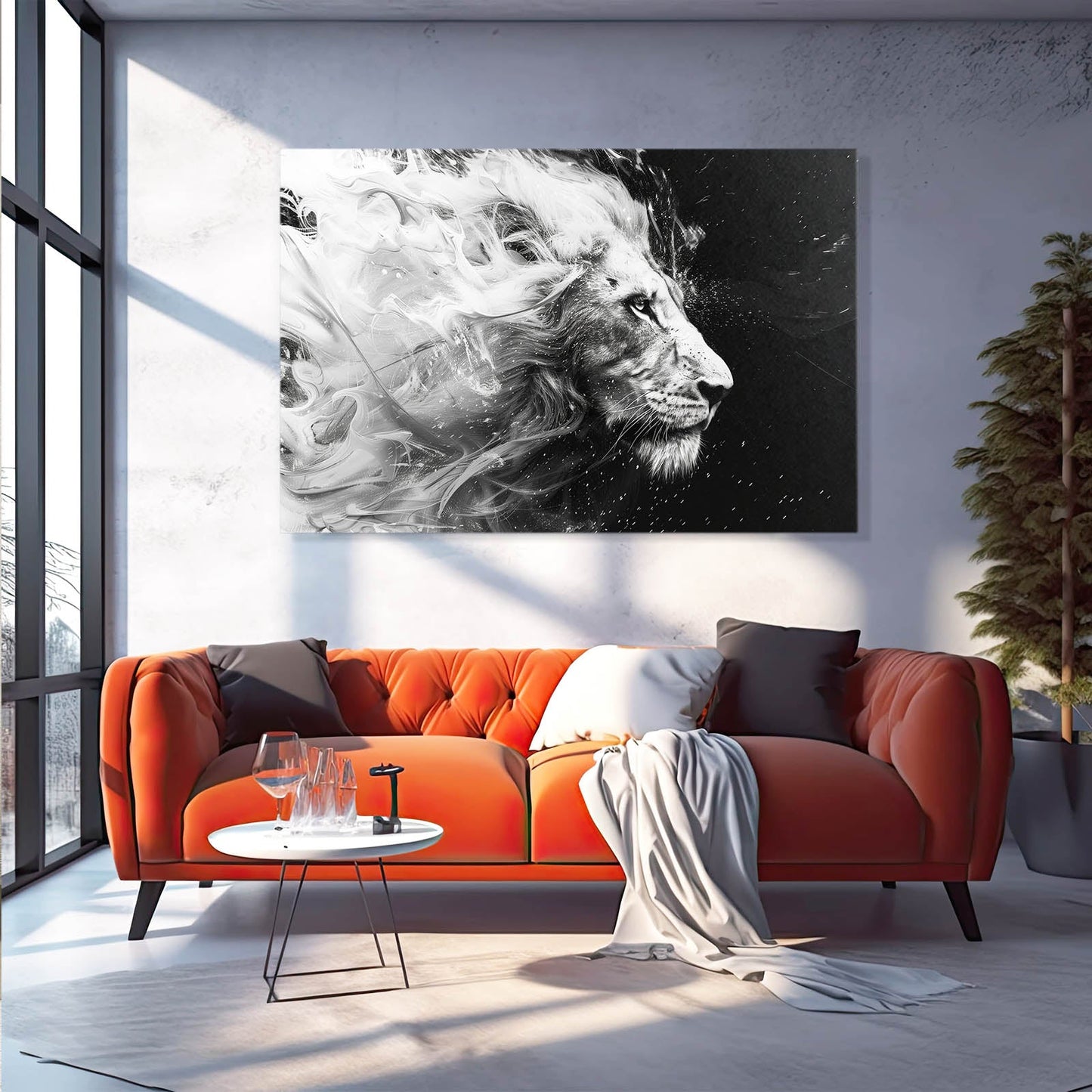 Lion Surreal Art