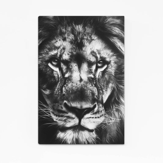 Lion Wall Art Black And White