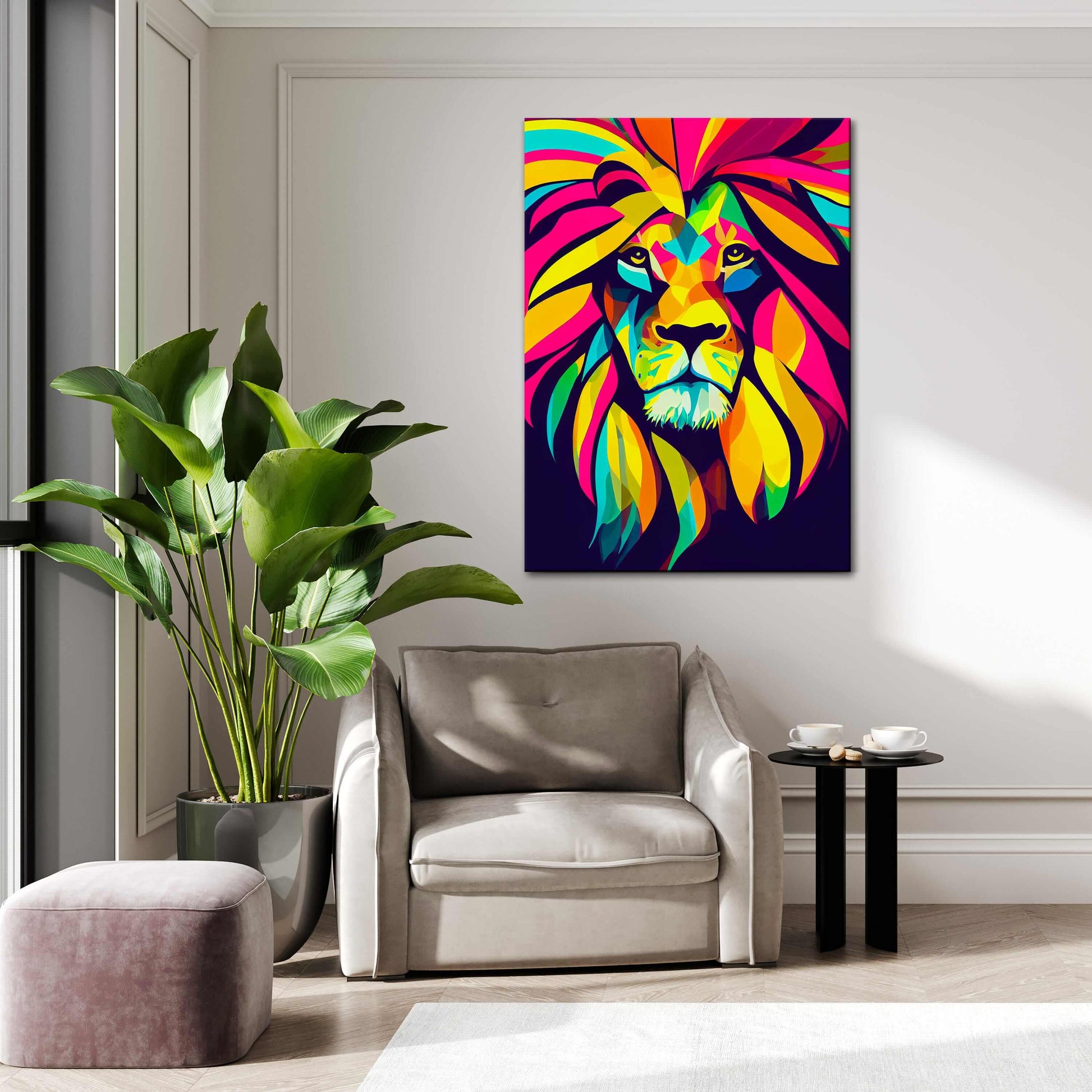 Lion Wall Art Canvas
