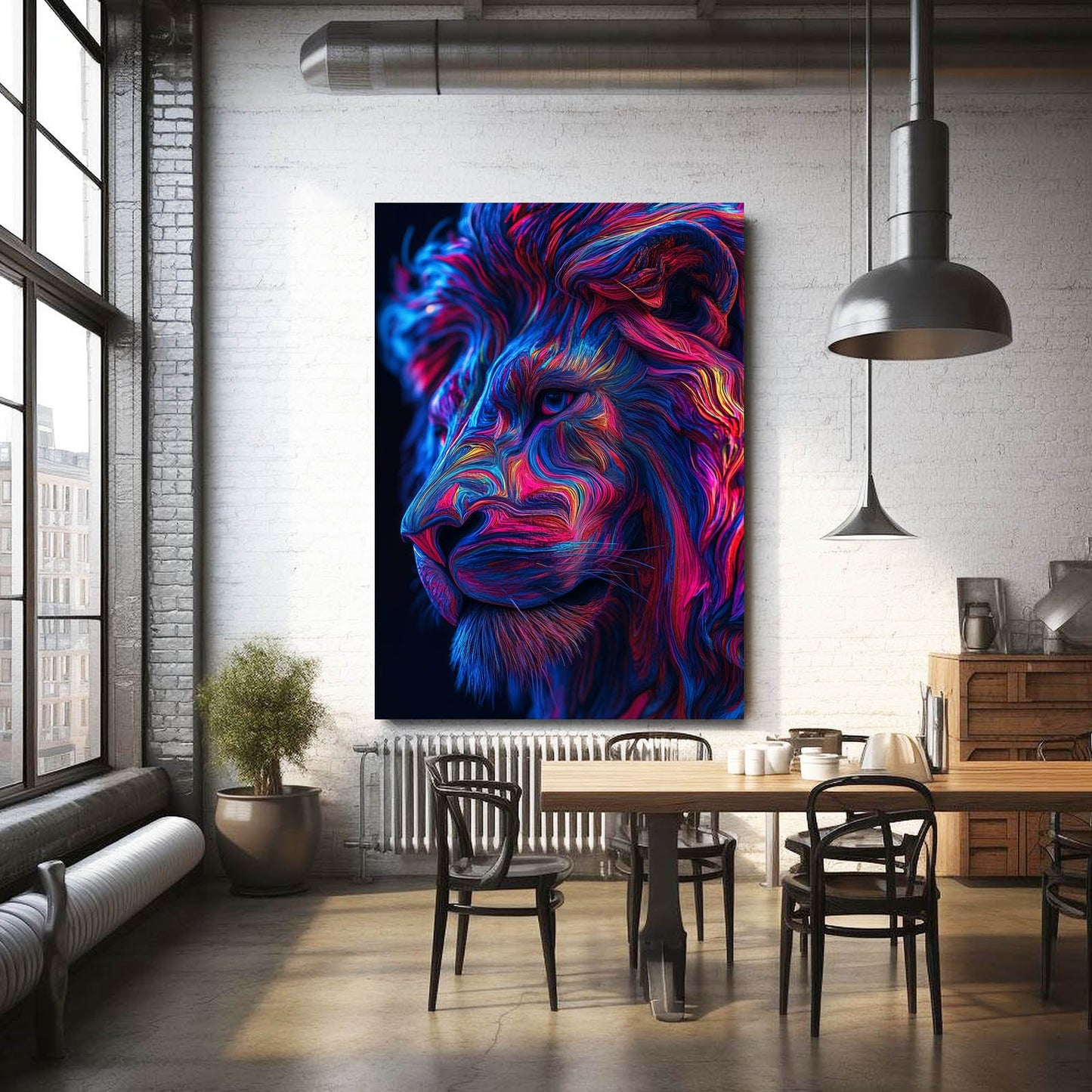 Lion Face Vector Art