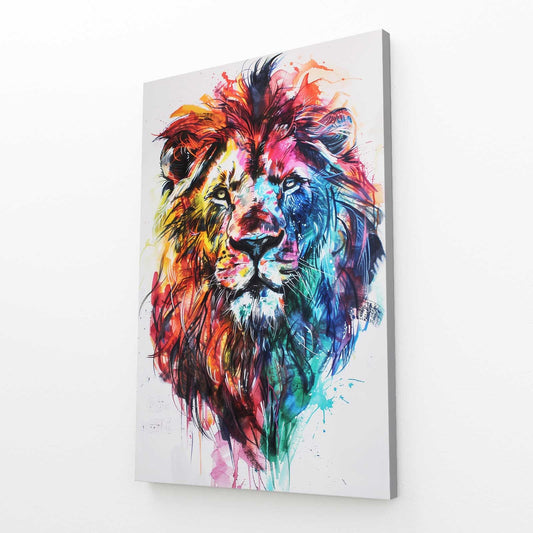 Lion Watercolor Art