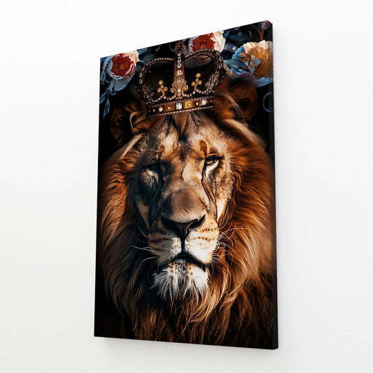 Lion With Crown Art