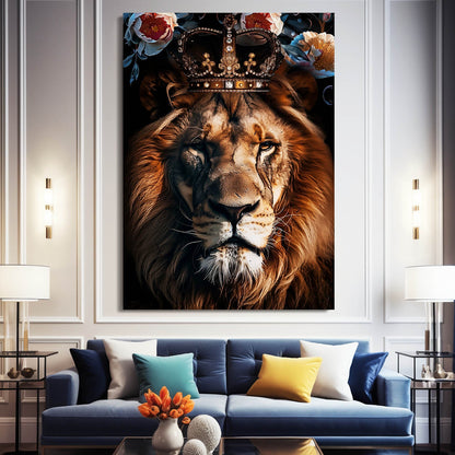 Lion With Crown Art