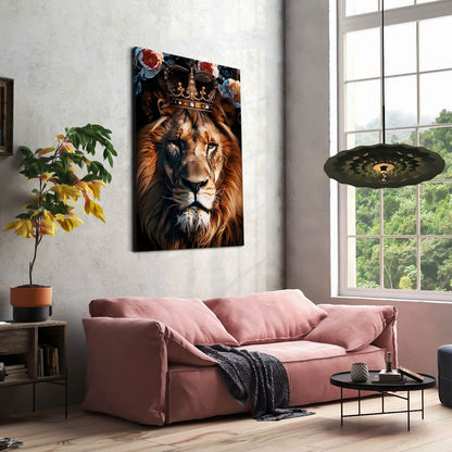 Lion With Crown Art