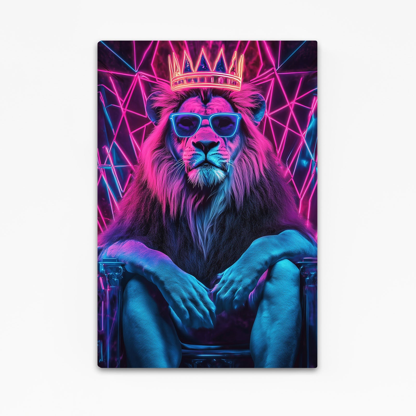 Lion With Crown Wall Art