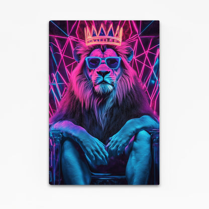 Lion With Crown Wall Art