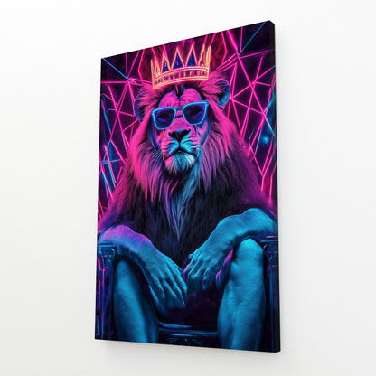 Lion With Crown Wall Art