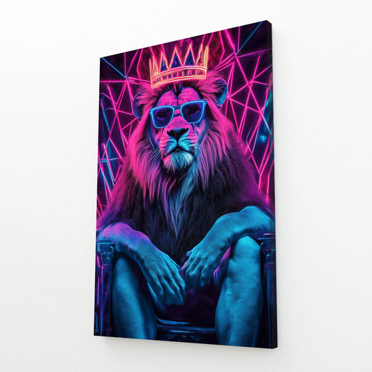 Lion With Crown Wall Art
