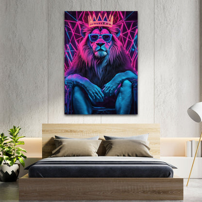 Lion With Crown Wall Art
